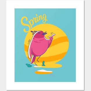 Spring Bird Posters and Art